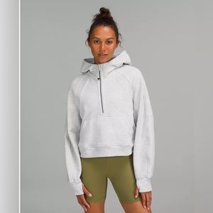 Lululemon Scuba Oversized Half-Zip Hoodie Grey XS/S